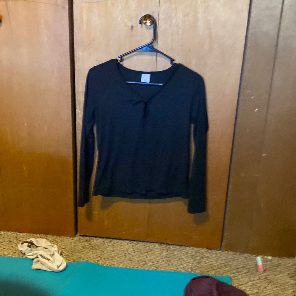 A black long sleeve over top by wonder nation in size extra large